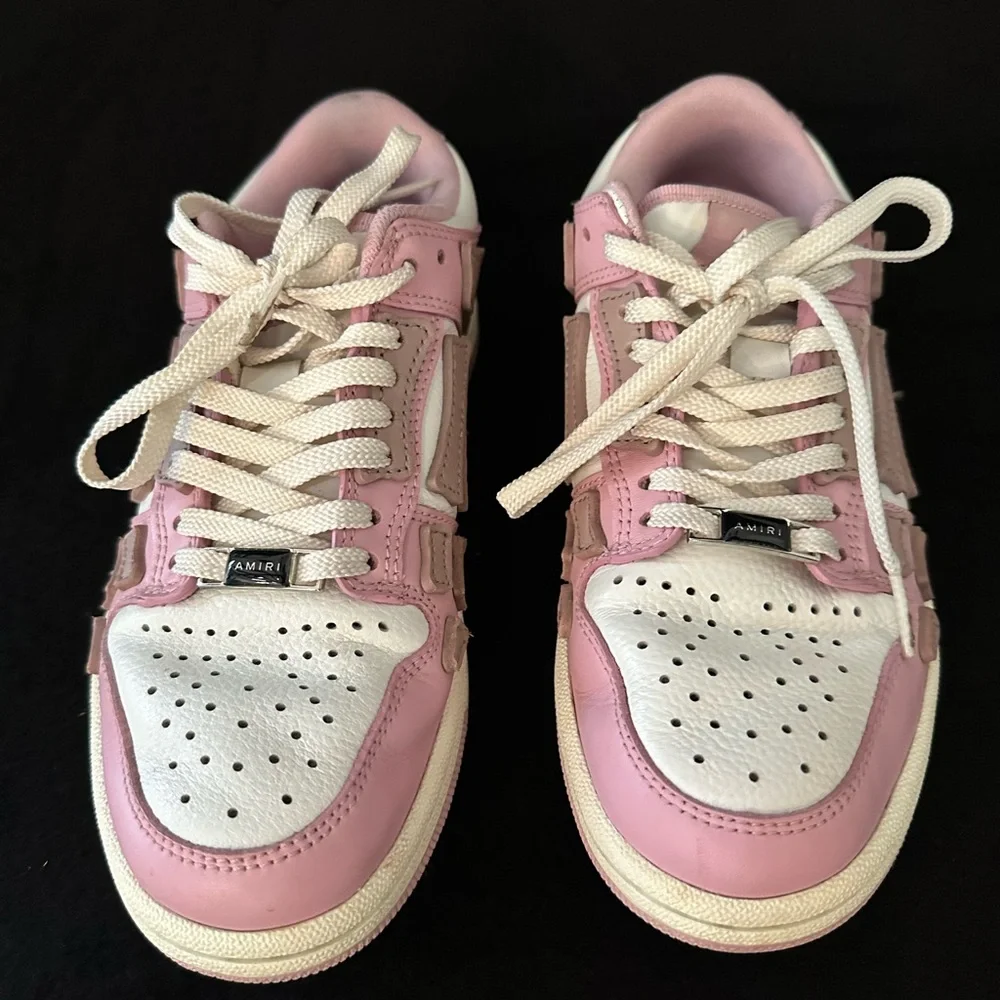 AMIRI Pink and White Women's Sneakers - Picture 1 of 3